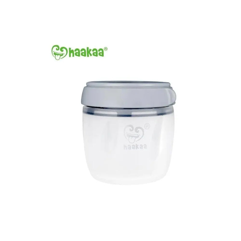 Haakaa Gen 3 Silicone Pump & Bottle Set - Grey-Haakaa-Hello Charlie