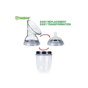 Haakaa Gen 3 Silicone Pump & Bottle Set - Grey-Haakaa-Hello Charlie