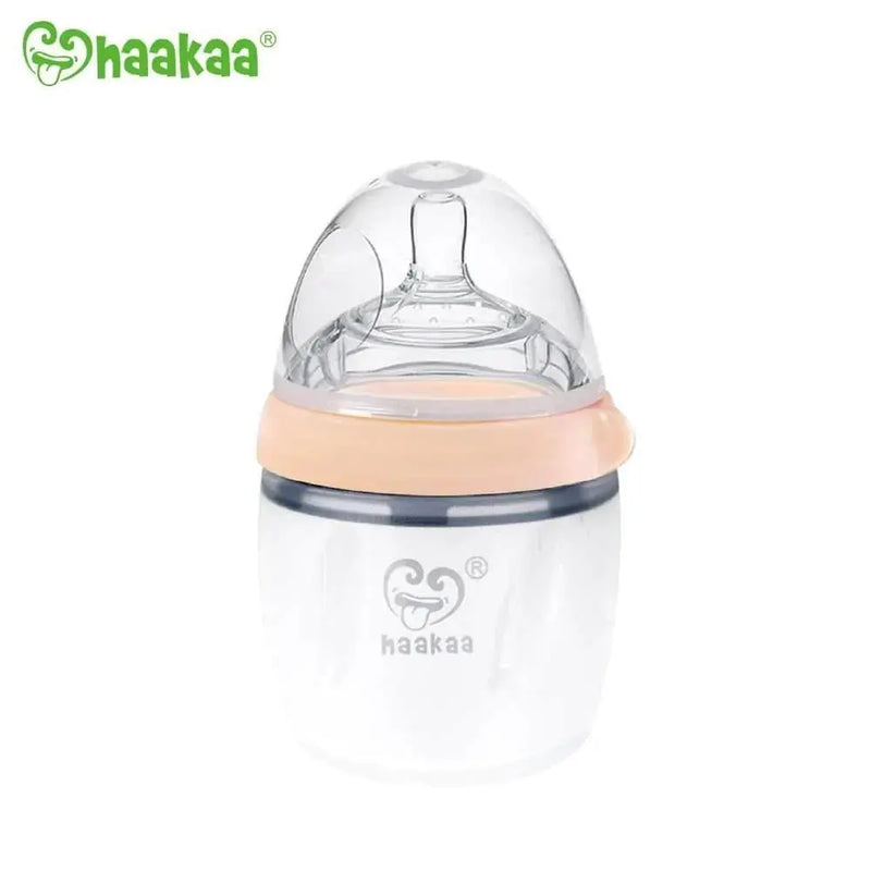 Haakaa Gen 3 Silicone Pump & Bottle Set - Nude-Haakaa-Hello Charlie