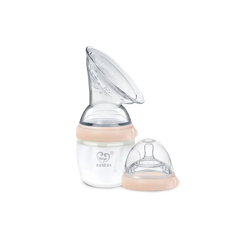 Haakaa Gen 3 Silicone Pump & Bottle Set - Nude-Haakaa-Hello Charlie