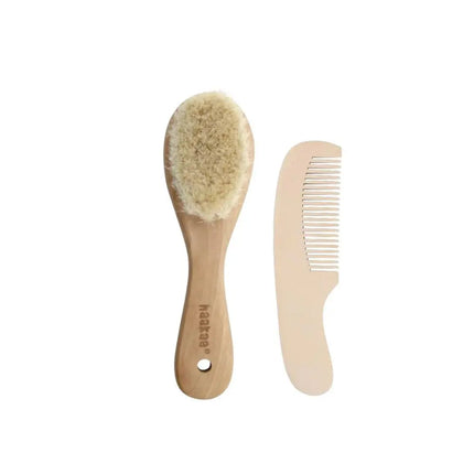 Haakaa Goat Hair Brush & Comb Set-Haakaa-Hello Charlie