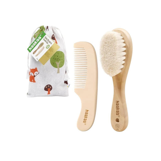 Haakaa Goat Hair Brush & Comb Set - Hello Charlie