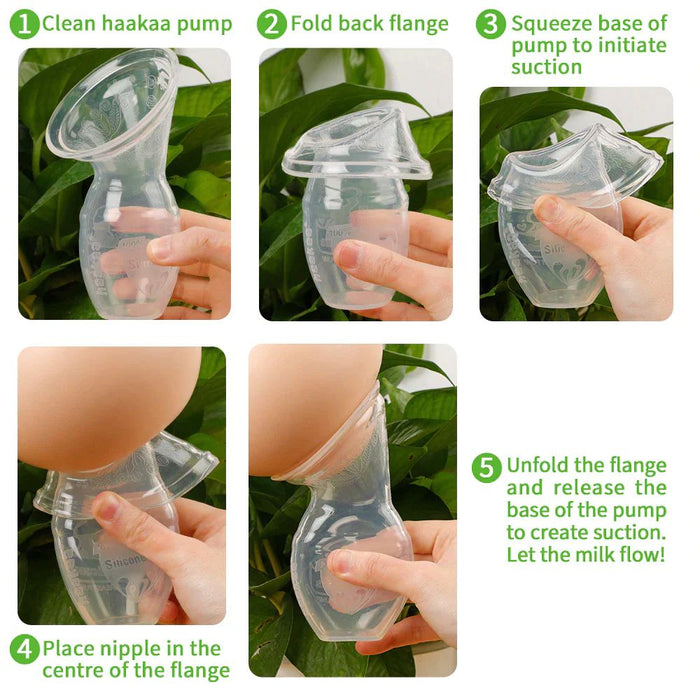 Haakaa Silicone Breast Pump - 150ml - Hello Charlie