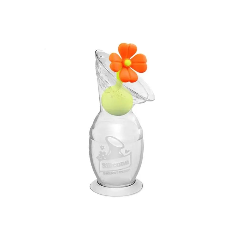Haakaa Silicone Breast Pump Flower Stopper-Haakaa-Orange-Hello Charlie