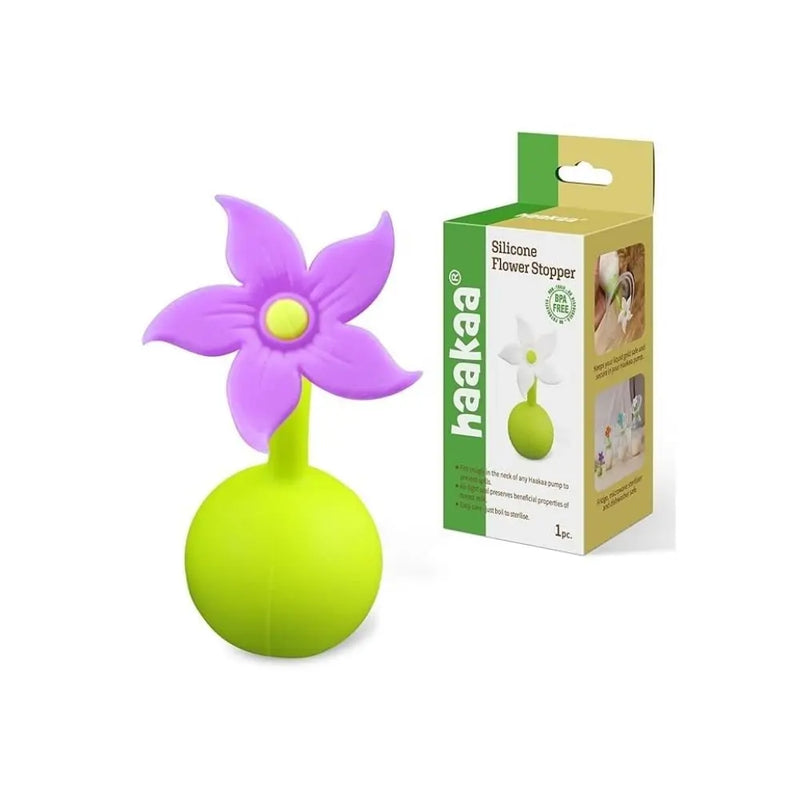 Haakaa Silicone Breast Pump Flower Stopper-Haakaa-Orange-Hello Charlie