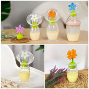 Haakaa Silicone Breast Pump Flower Stopper-Haakaa-Orange-Hello Charlie