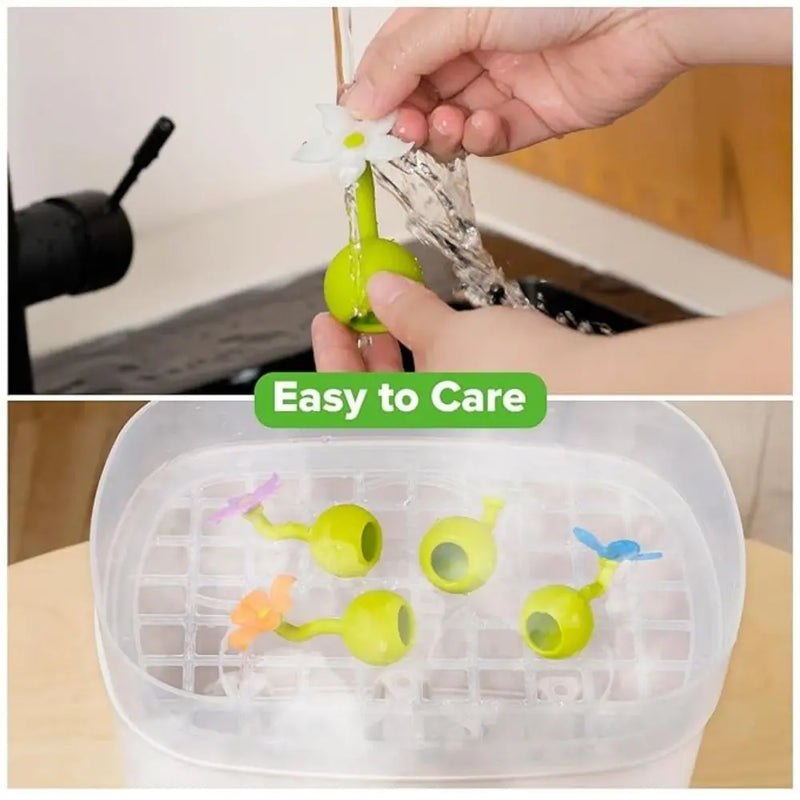 Haakaa Silicone Breast Pump Flower Stopper-Haakaa-Orange-Hello Charlie