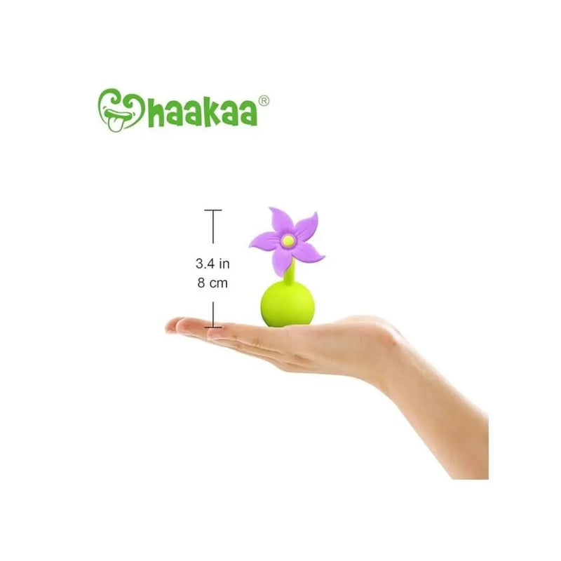 Haakaa Silicone Breast Pump Flower Stopper-Haakaa-Orange-Hello Charlie