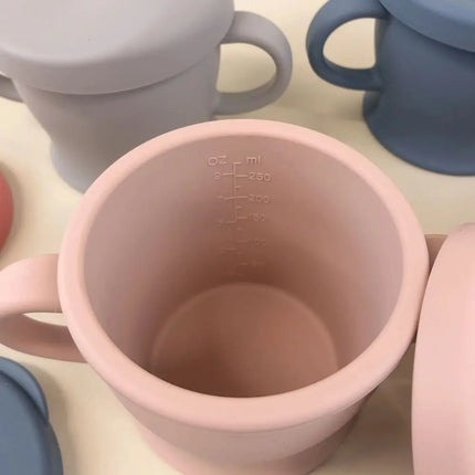 Haakaa Silicone Sip-N-Snack Cup-Haakaa-Blush-Hello Charlie