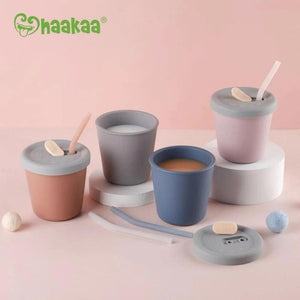 Haakaa Silicone Sippy Straw Cup--Hello-Charlie