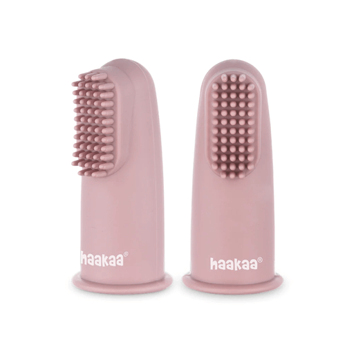 Haakaa Textured Silicone Finger Toothbrush - 2pk - Hello Charlie