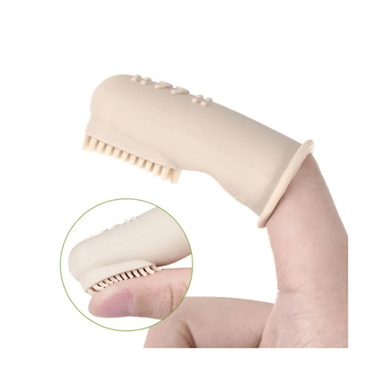 Haakaa Textured Silicone Finger Toothbrush - 2pk-Haakaa-Pea Green-Hello Charlie