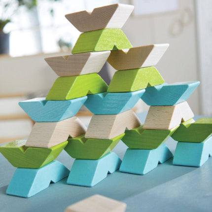 HABA 3D Varius Stacking Toy Wooden Blocks-HABA-Hello Charlie