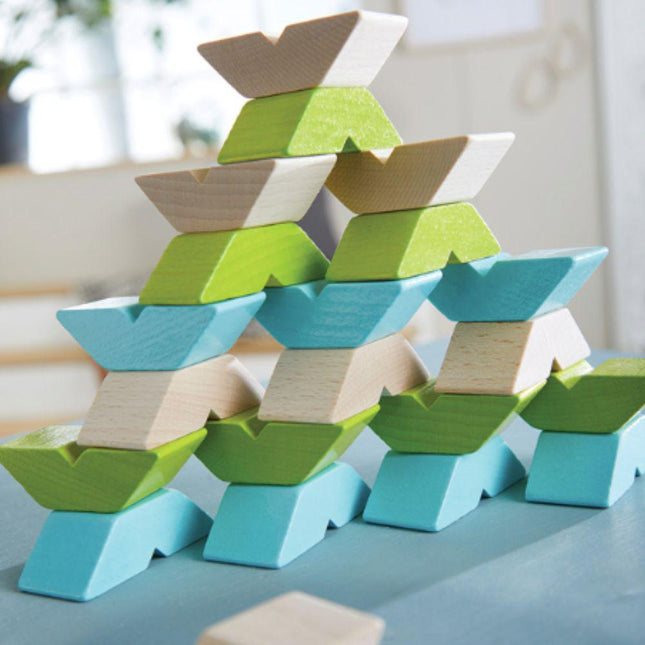 HABA 3D Varius Stacking Toy Wooden Blocks-HABA-Hello Charlie