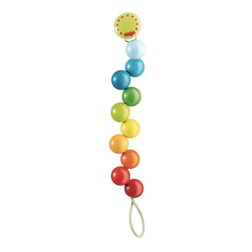 HABA Pacifier Holder - Rainbow Pearls--Hello-Charlie