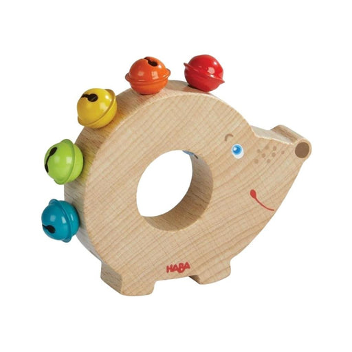 HABA Rattle & Clutching Toy - Hedgehog Bells - Hello Charlie