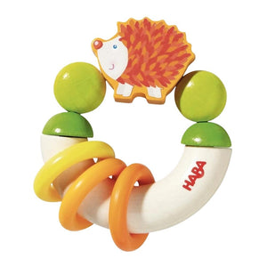 Haba Wooden Baby Rattle & Clutching Toy - Hedgehog--Hello-Charlie