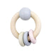 Hess Spielzeug Wooden Ball Rattle with 3 Rings - Rose - Hello Charlie