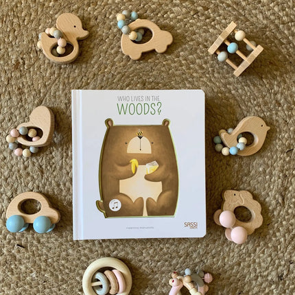 Hess Spielzeug Wooden Rattle - Car-Hess Spielzeug-Hello Charlie