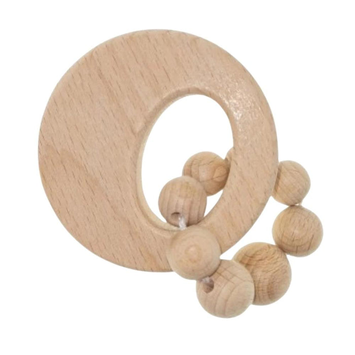 Hess Spielzeug Wooden Rattle Circle - Natural - Hello Charlie