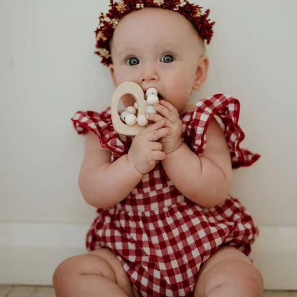 Hess Spielzeug Wooden Rattle - Heart-Hess Spielzeug-Hello Charlie