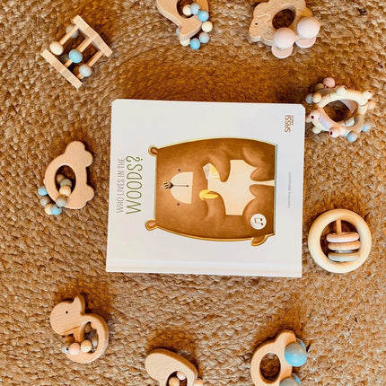 Hess Spielzeug Wooden Rattle - Heart-Hess Spielzeug-Hello Charlie