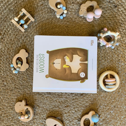 Hess Spielzeug Wooden Rattle - Heart-Hess Spielzeug-Hello Charlie