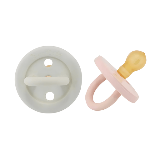 Hevea Bumi Bébé Natural Pacifier - Rose & Sage - Hello Charlie