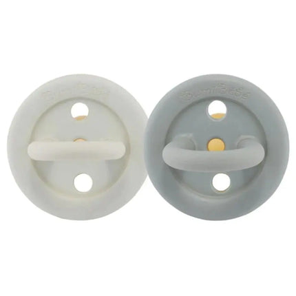Hevea Bumi BeBe Natural Rubber Pacifier - Dove Grey & Sage - Twin Pack-Hevea-Hello Charlie
