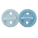 Hevea Bumi BeBe Natural Rubber Pacifier - Sky Blue and Denim - Twin Pack - 3 - 36m - Hello Charlie