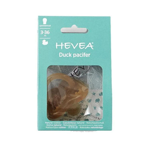 Hevea Duck Pacifier - Symmetrical--Hello-Charlie