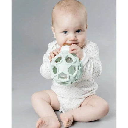 Hevea Glass Baby Bottle with Upcycled Star Ball - Peach-Hevea-Hello Charlie