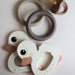 Hevea Kawan Duck and Ring Teether Toys Gift Set - Sandy Nude-Hello-Charlie