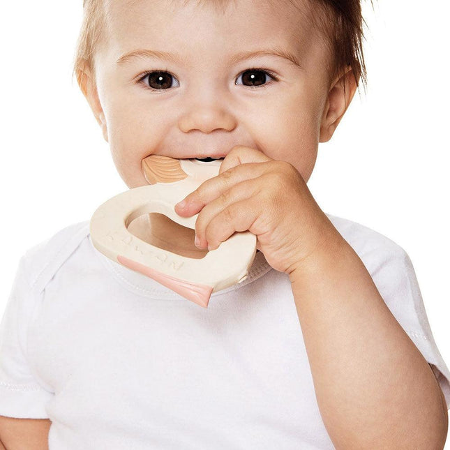 Hevea Kawan Duck and Ring Teether Toys Gift Set - Sandy Nude-Hevea-Hello Charlie