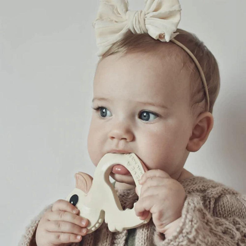 Hevea Kawan Duck and Ring Teether Toys Gift Set - Tan Beige-Hevea-Hello Charlie