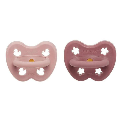 Hevea Natural Pacifier - Baby Blush & Rosewood--Hello-Charlie
