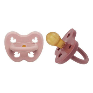 Hevea Natural Pacifier - Baby Blush & Rosewood-Round 3-36 months-Hello-Charlie