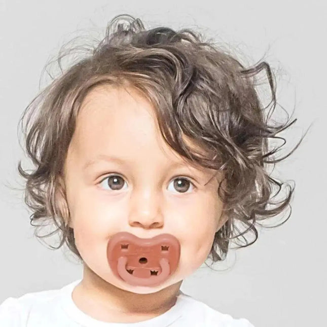 Hevea Natural Pacifier - Elves Red-Hevea-Orthodontic 3-36 months-Hello Charlie