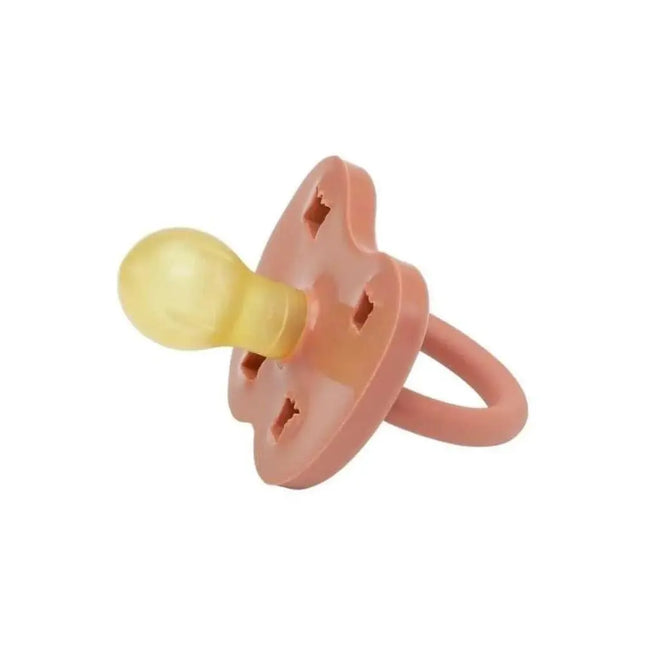 Hevea Natural Pacifier - Elves Red-Hevea-Round 3-36 months-Hello Charlie