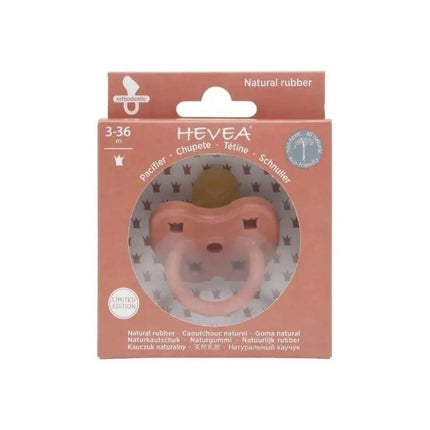 Hevea Natural Pacifier - Elves Red-Hevea-Orthodontic 3-36 months-Hello Charlie