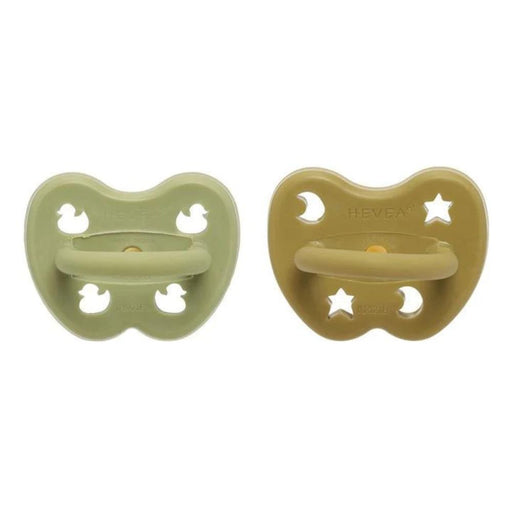 Hevea Natural Pacifier - Hunter Green & Olive--Hello-Charlie
