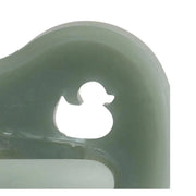 Hevea Natural Pacifier - Moss Green - Single-Pack-Hevea-Round 0 to 3 months-Hello Charlie