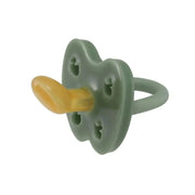 Hevea Natural Pacifier - Moss Green - Single-Pack-Hevea-Round 0 to 3 months-Hello Charlie