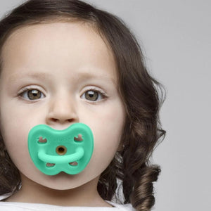 Hevea Natural Pacifier - Pop of Green--Hello-Charlie