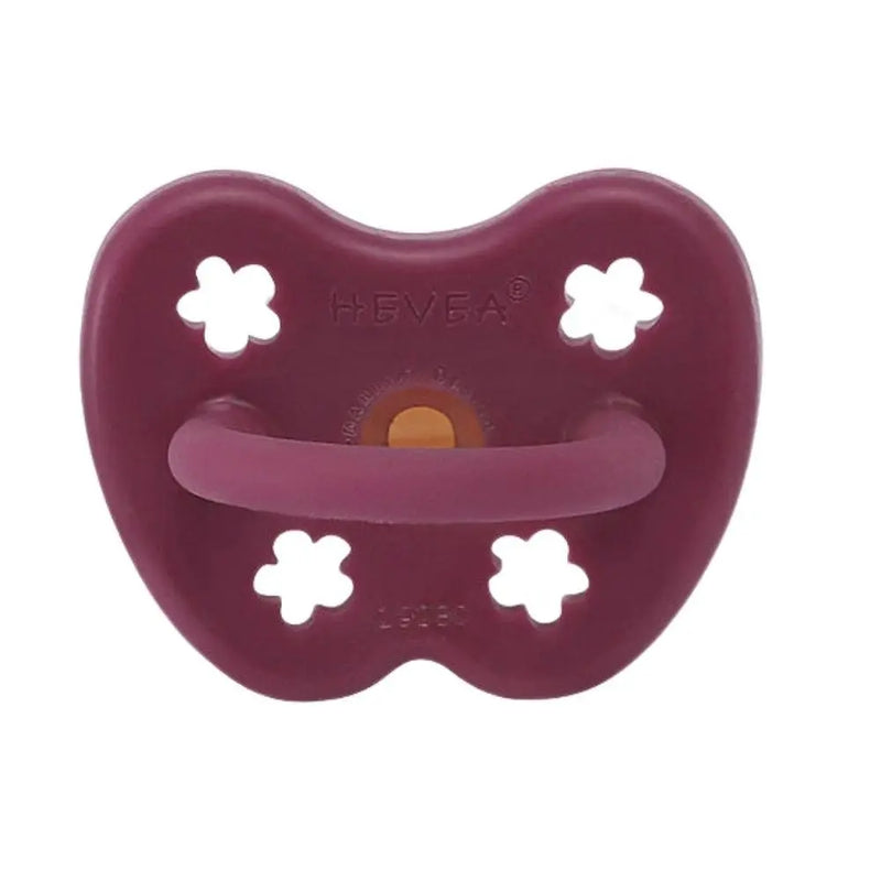 Hevea Natural Pacifier - Ruby-Single-Pack-Hevea-Orthodontic 3-36 months-Hello Charlie