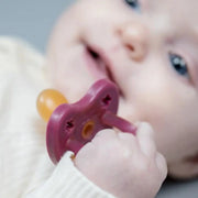 Hevea Natural Pacifier - Ruby-Single-Pack-Hevea-Orthodontic 3-36 months-Hello Charlie