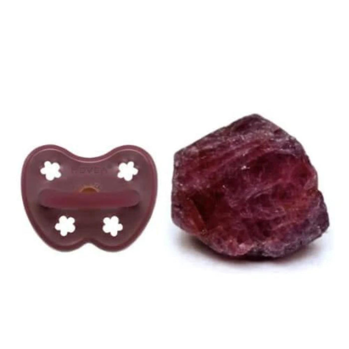 Hevea Natural Pacifier - Ruby - Single - Pack - Hello Charlie