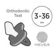 Hevea Natural Pacifier - Ruby-Single-Pack-Hevea-Orthodontic 3-36 months-Hello Charlie