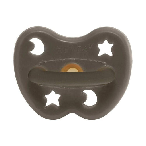 Hevea Natural Pacifier - Shiitake Grey - Single - Pack - Hello Charlie