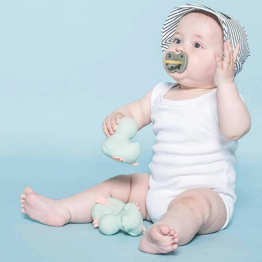 Hevea Natural Pacifier - Shiitake Grey - Single - Pack - Hello Charlie